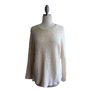 Michael Lauren Women's Cream Knit Sweater Flare Sleeve Cozy Size XS